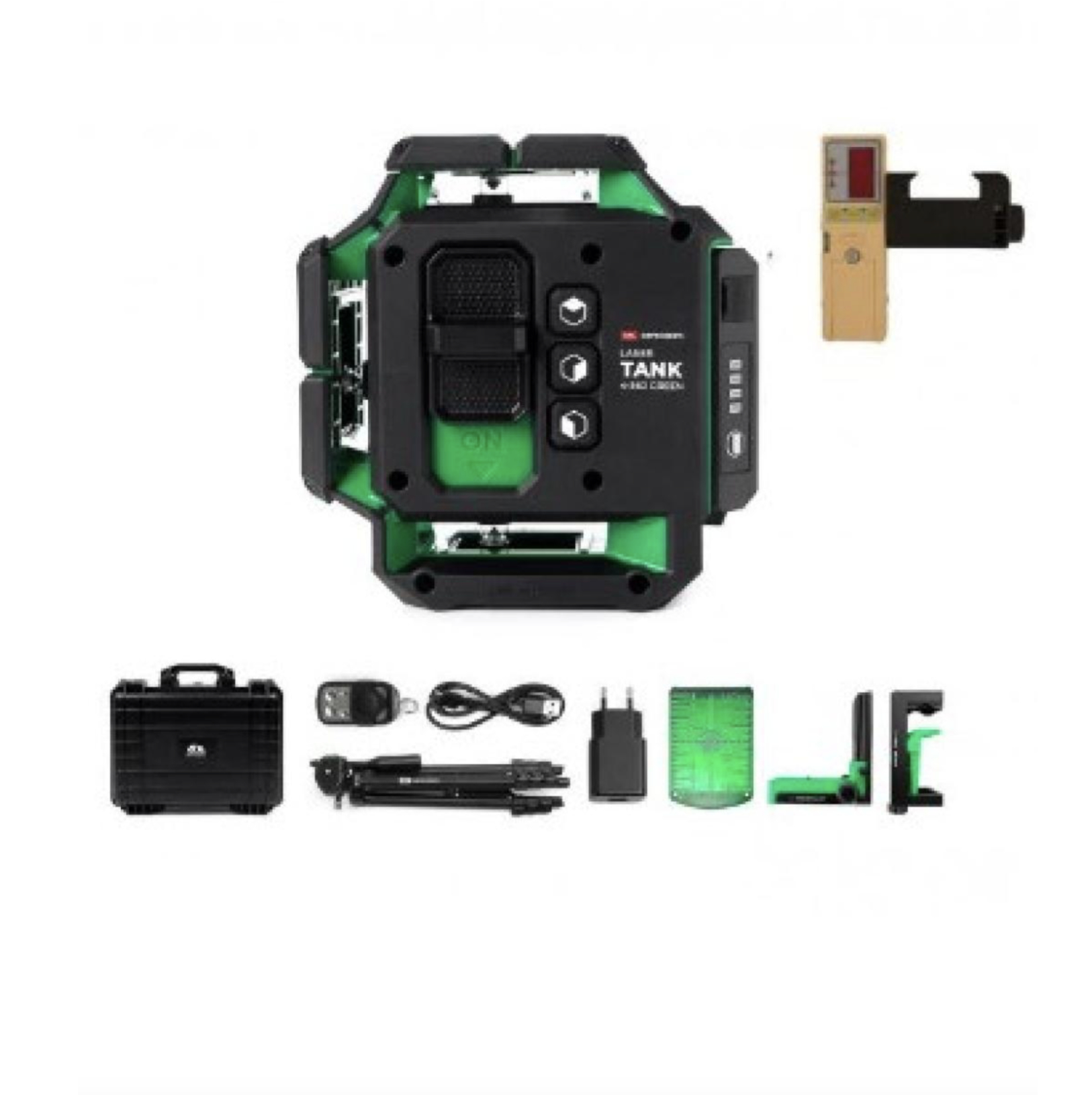 Krížový laser ADA LaserTANK 4-360 Ultimate Green s prijímačom
