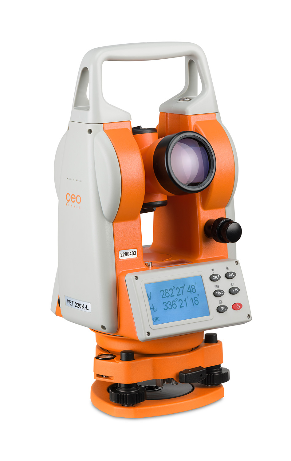 Stavebný digitálny teodolit GeoFennel FET 220K-L s integrovaným laserovým lúčom