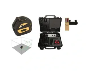 Krížový laser FKD EK-118G set - zelený lúč + prijímač