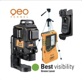 Zelený laser Geofennel Geo6X - 3 x 360 ° + prijímač