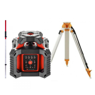 Rotačný laser ADA Rotary 500 HVR - červený lúč SET1