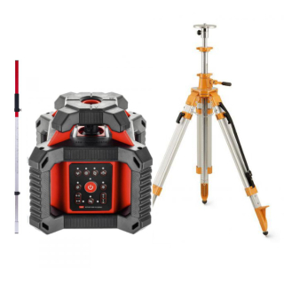 Rotačný laser ADA Rotary 500 HVR - červený lúč SET2