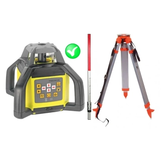 Rotačný laser FKD FRE-203XG + statív + flexi lata - zelený lúč